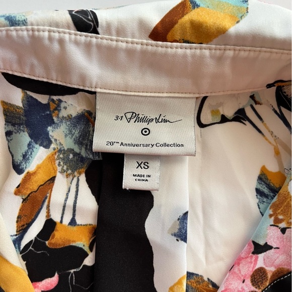 3.1 Phillip Lim for Target Floral Patchwork Button-Up Blouse size XS - Picture 4 of 7